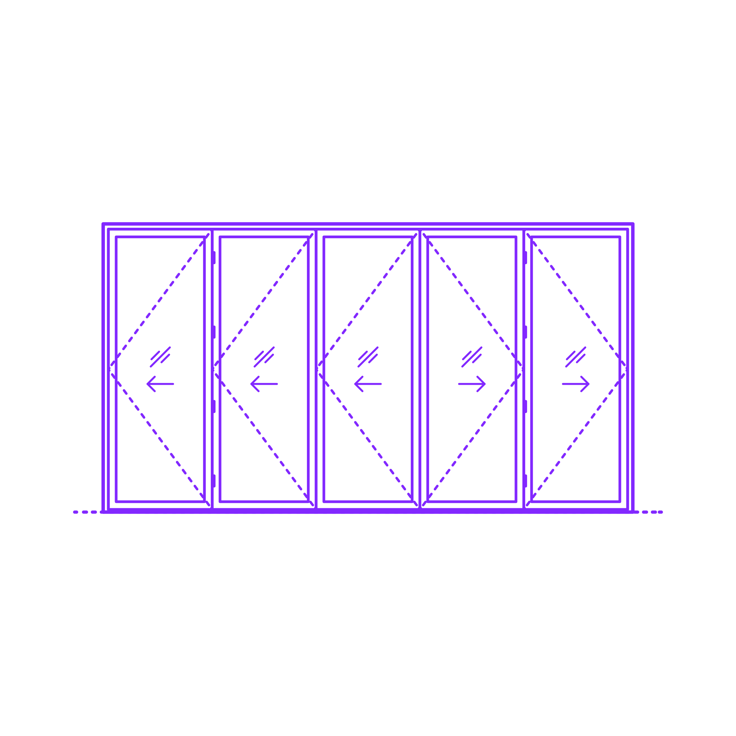 Buildings Folding Doors Bifold Exterior Door 5 Panels Split Sketch Svg Vector Free Vectors
